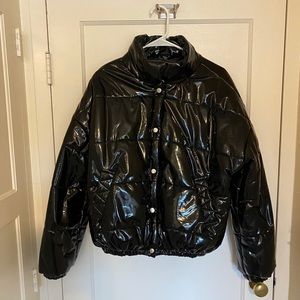 Glossy Puffer Jacket